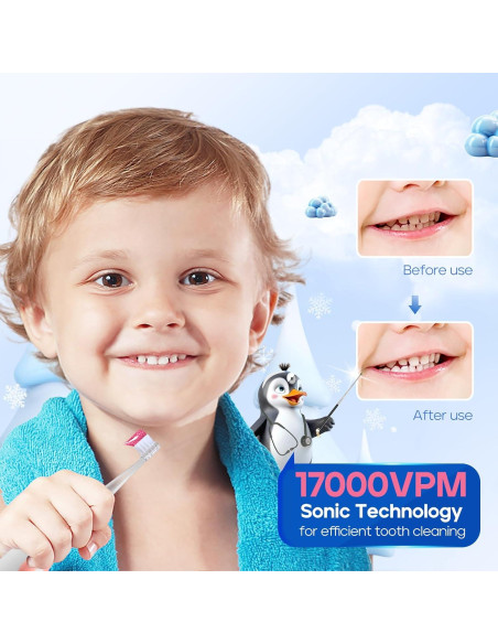 Cepillo de Dientes Eléctrico para Niños Seago SG-513 Rosa Cepillo de Dientes Eléctrico para Niños Seago SG-513 Rosa