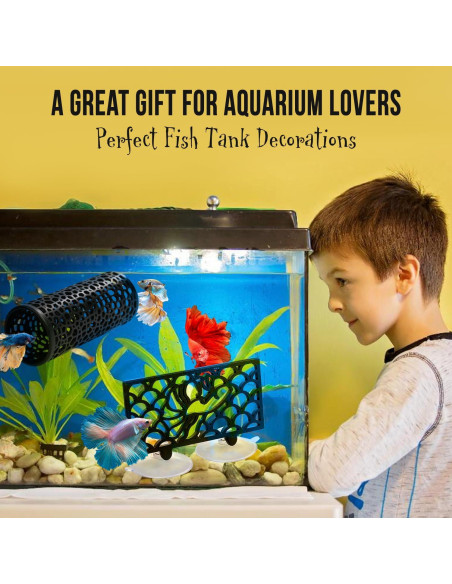 Accesorios para Acuarios Abizoo Betta - Túnel y Hamaca Negro Accesorios para Acuarios Abizoo Betta - Túnel y Hamaca Negro