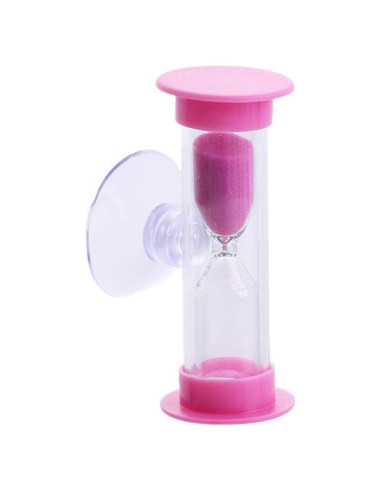 Temporizador de Arena Rosa 2 Minutos con Ventosa Pxiryanlow