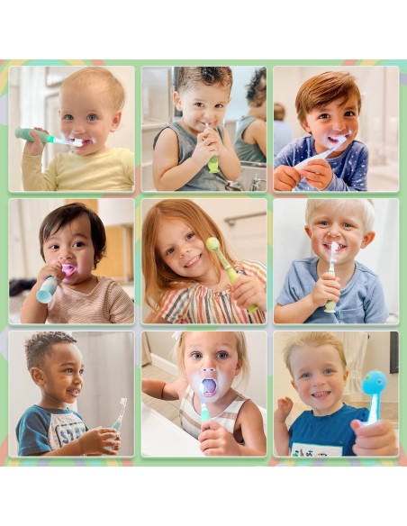 Cepillo de dientes eléctrico Papablic Sonic para niños 1-3 años Cepillo de dientes eléctrico Papablic Sonic para niños 1-3 años