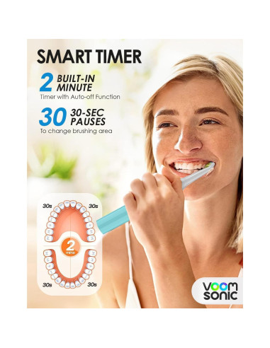 Cepillo de Dientes Eléctrico Voom Sonic Go 1 Azul - Viaje