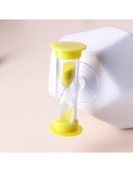 Reloj de Arena de Plástico 3 Minutos con Ventosa DPWOUM Reloj de Arena de Plástico 3 Minutos con Ventosa DPWOUM