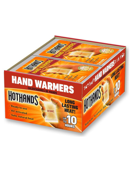 Calentadores de Manos HotHands - 120 Pares - Eficientes y Portátiles Calentadores de Manos HotHands - 120 Pares - Eficientes y Portátiles