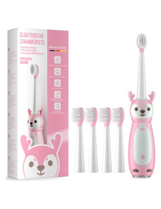 Cepillo de dientes eléctrico Sonic AJELU rosa para niños 3+