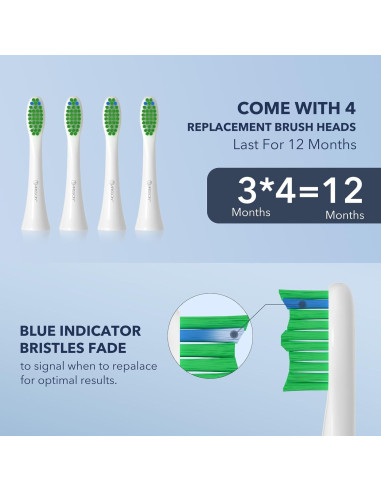 Cepillo de dientes eléctrico ARISSON A3 Sonic 40,000 VPM
