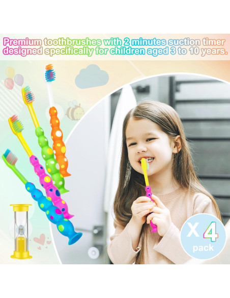 Cepillo de Dientes Infantil Prasburr KTB01 con Ventosa y Temporizador Cepillo de Dientes Infantil Prasburr KTB01 con Ventosa y Temporizador