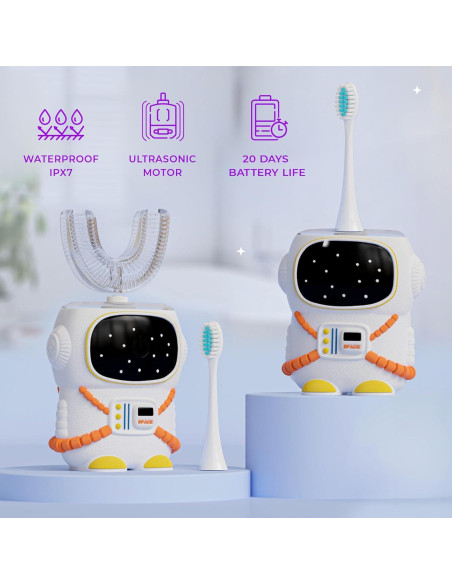 Cepillo de dientes eléctrico Bendi 360 U para niños 2-7 años Cepillo de dientes eléctrico Bendi 360 U para niños 2-7 años