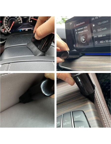 Cepillo para Interior de Auto Puixieom 7.62 cm Antipolvo Cepillo para Interior de Auto Puixieom 7.62 cm Antipolvo