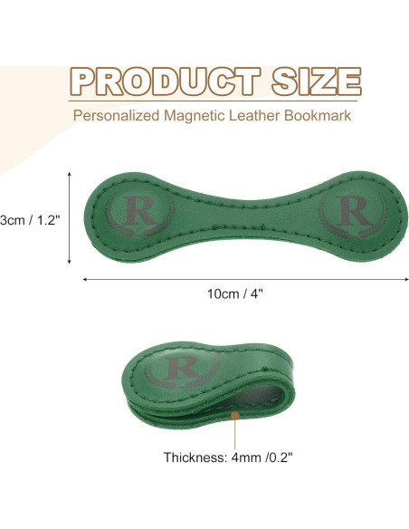 Marcador Magnético de Piel Personalizado uxcell Verde Claro Marcador Magnético de Piel Personalizado uxcell Verde Claro