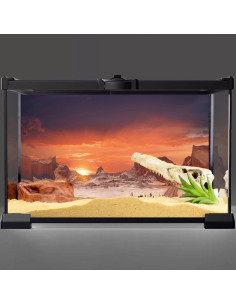 Fondo de Terrario AWERT 120x45 cm Naranja Poliester Duradero 2