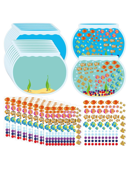 Kit de Stickers de Acuario Tierra Elegante 16 Piezas 36x28 cm Kit de Stickers de Acuario Tierra Elegante 16 Piezas 36x28 cm