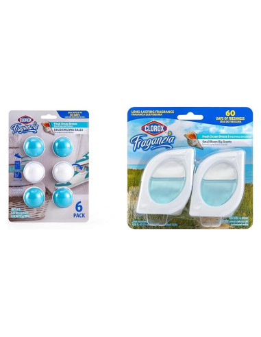Ambientador Clorox Fraganzia Fresh Ocean Breeze 6-Pack