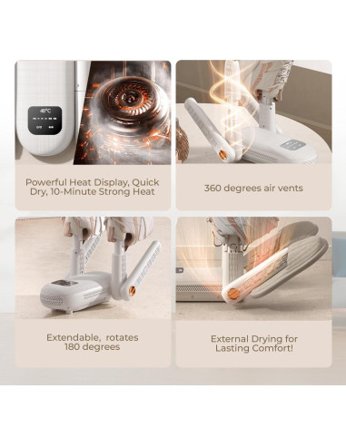 Secador Eléctrico de Botas y Zapatos Genérico 2025SD con Temporizador