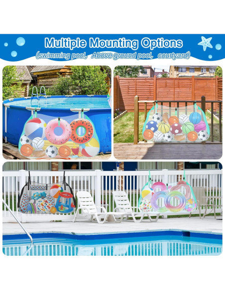 Bolsa Organizadora de Malla Niuyhe para Flotadores de Piscina Verde Bolsa Organizadora de Malla Niuyhe para Flotadores de Piscina Verde