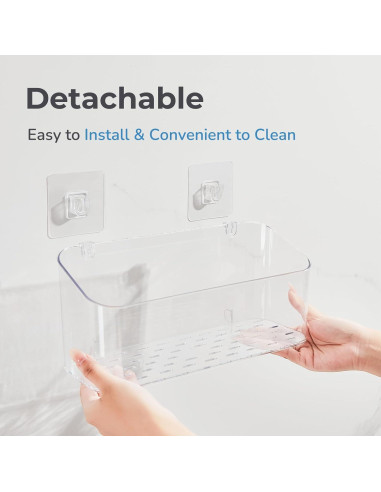 Soporte Organizador de Juguetes de Baño CQUNM - 2 Cestas Transparentes