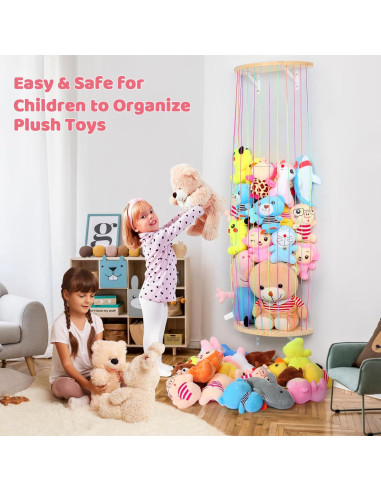 Hamaca de Almacenamiento de Peluches VOMELON Semicircular