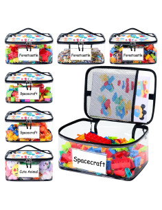 Bolsa de Almacenamiento de Juguetes POILKMNI 6 Paquetes PVC