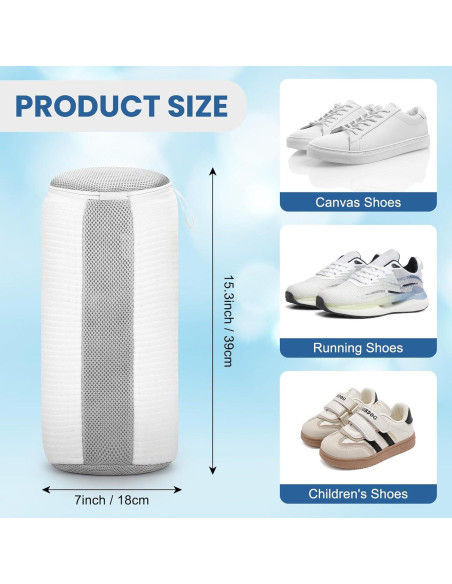 Bolsa de Lavado de Zapatos Reutilizable XSHBG-WHE - Blanco Bolsa de Lavado de Zapatos Reutilizable XSHBG-WHE - Blanco