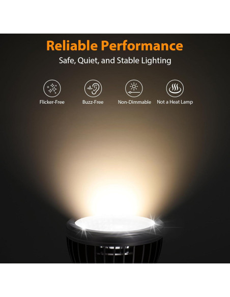 Lámpara LED UVB 5W ReptitriP para Reptiles - 5% UVB Lámpara LED UVB 5W ReptitriP para Reptiles - 5% UVB