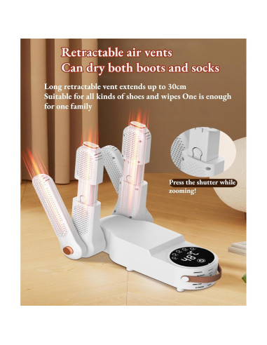 Secador de Zapatos Eléctrico Bewinner 280x200x278mm Portátil