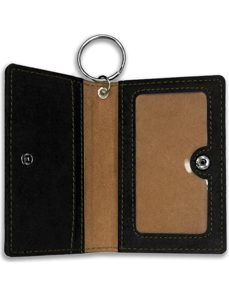 Cartera Portatarjetas Personalizada LaserGram - Negro con Plata Cartera Portatarjetas Personalizada LaserGram - Negro con Plata