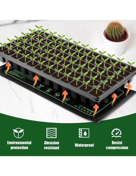 Paquete de 2 Mats de Calentamiento 20W para Plantas RooTrimmer Paquete de 2 Mats de Calentamiento 20W para Plantas RooTrimmer