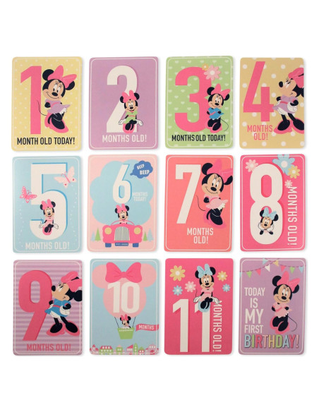 Conjunto de Regalo Disney Baby Minnie Mouse - Tarjetas de Hitos Conjunto de Regalo Disney Baby Minnie Mouse - Tarjetas de Hitos