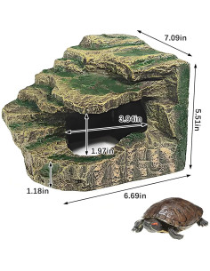 Plataforma de Sol y Cueva Oculta kathson para Tortugas y Lagartos 2