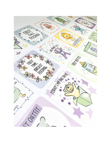 Tarjetas de Fotos de Hitos NICU Every Tiny Thing - 50 Tarjetas