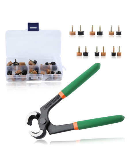 Kit de Reparación de Tacones Altos LEONTOOL con Alicates y 24 Puntas Kit de Reparación de Tacones Altos LEONTOOL con Alicates y 24 Puntas