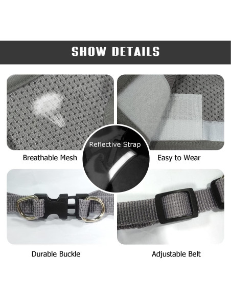 Conjunto Arnés y Correa FEimaX para Perros y Gatos Pequeños Conjunto Arnés y Correa FEimaX para Perros y Gatos Pequeños