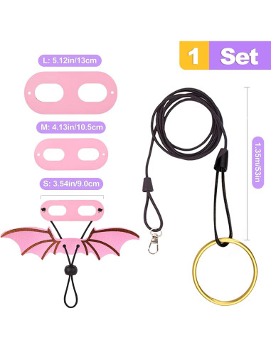 Juego de Arnés y Correa Ajustable ZeriLion para Reptiles - Rosa