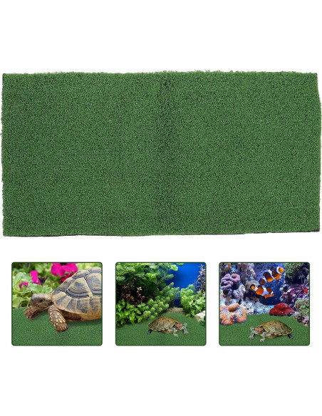 Plataforma de Sol para Tortugas Ipetboom 50x25cm Césped Artificial Plataforma de Sol para Tortugas Ipetboom 50x25cm Césped Artificial