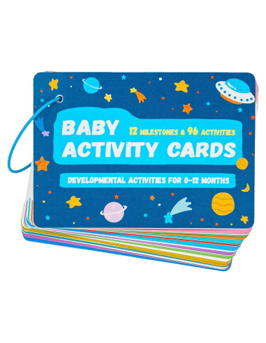 Tarjetas de Actividad para Bebés 0-12 Meses - 96 Hitos Esenciales