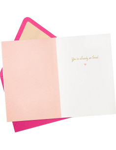 Tarjeta de Baby Shower Hallmark para Niña con Globos 12.7x18.3cm 2