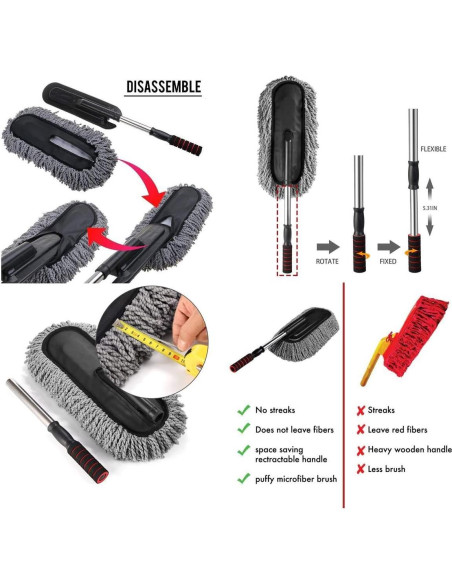 Kit de Limpieza de Coche Bargain Crusader - 2 Piezas Púrpura Kit de Limpieza de Coche Bargain Crusader - 2 Piezas Púrpura