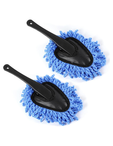 2 Cepillos de Microfibra Wogomz para Limpiar Tablero de Coche