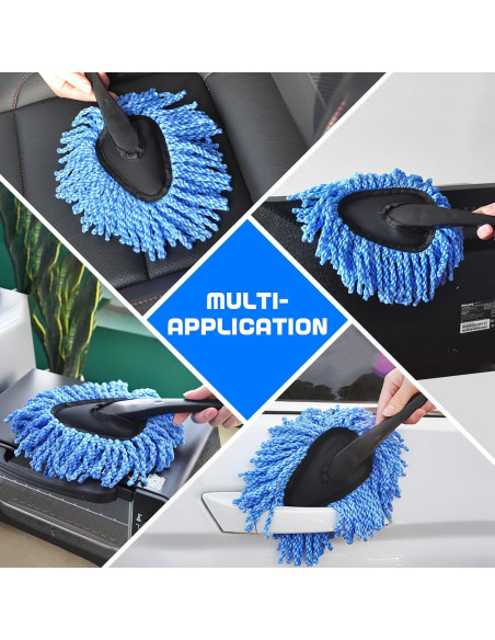 2 Cepillos de Microfibra Wogomz para Limpiar Tablero de Coche 2 Cepillos de Microfibra Wogomz para Limpiar Tablero de Coche