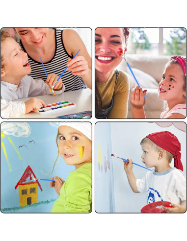 Pinceles Planos para Pintura UPINS - 30 Pcs Nylon 0.71 cm