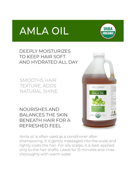 Aceite de Amla Orgánico Velona 1.81 kg - 100% Puro y Natural Aceite de Amla Orgánico Velona 1.81 kg - 100% Puro y Natural