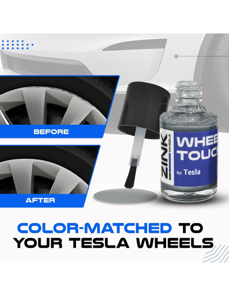 Pintura de Retoque Zink Wheels para Rines Tesla Model X 15ml Pintura de Retoque Zink Wheels para Rines Tesla Model X 15ml