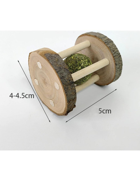Juguete Masticable BWESOO para Hámster y Conejo - Madera Natural Juguete Masticable BWESOO para Hámster y Conejo - Madera Natural