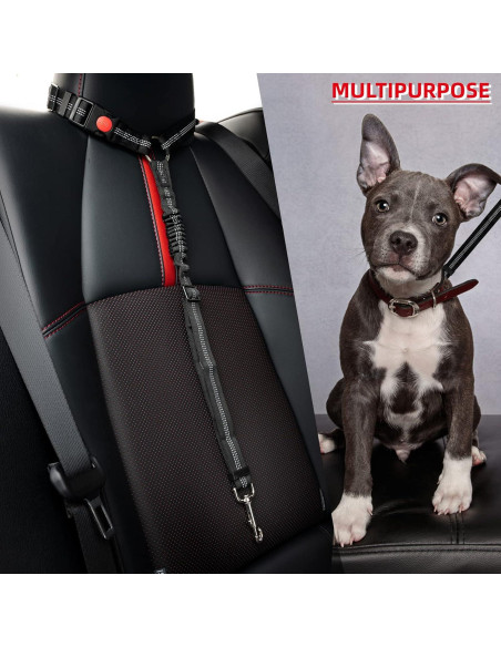 Cinturón de Seguridad para Perros AUTOXBERT Ajustable 48-80 cm Cinturón de Seguridad para Perros AUTOXBERT Ajustable 48-80 cm