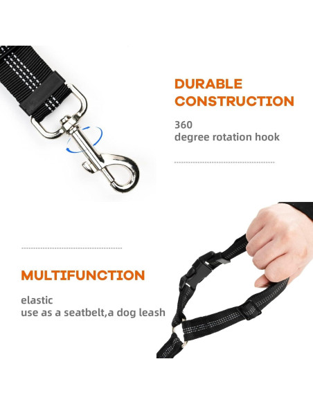 Cinturón de Seguridad para Perros AUTOXBERT Ajustable 48-80 cm Cinturón de Seguridad para Perros AUTOXBERT Ajustable 48-80 cm