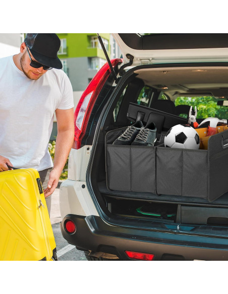 Organizador de Maletero Simple Deluxe 50L Negro Antideslizante Organizador de Maletero Simple Deluxe 50L Negro Antideslizante