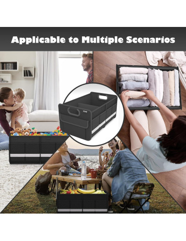 Organizador de Maletero Homeve Negro Plegable 2 Compartimentos