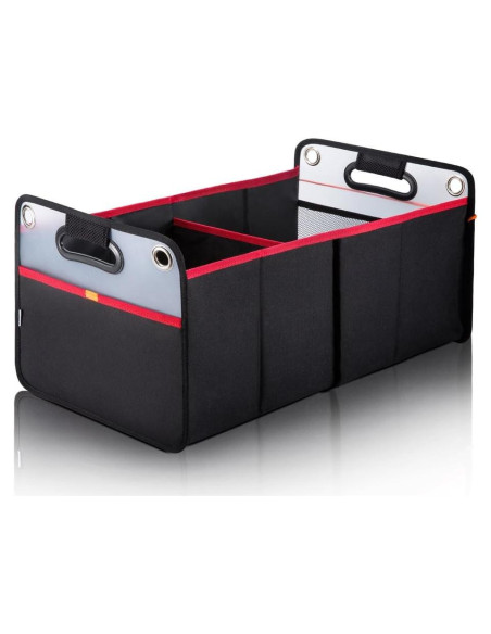 Organizador de Maletero COVAX Plegable 24L Negro/Rojo Organizador de Maletero COVAX Plegable 24L Negro/Rojo