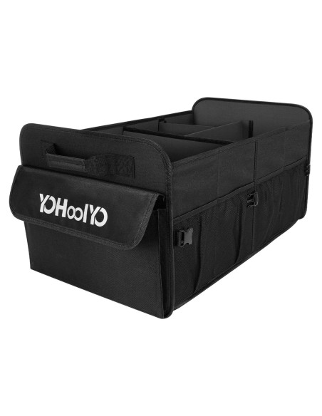Organizador de Maletero YOHOOLYO 72L Plegable Negro para SUV Organizador de Maletero YOHOOLYO 72L Plegable Negro para SUV