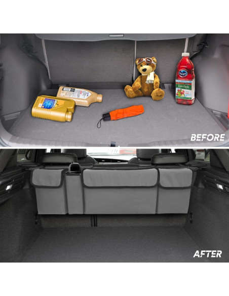 BELOMI Organizador de Maletero de Auto Plegable Impermeable 90x25cm