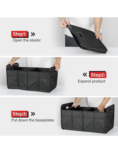 Organizador de Maletero Simple Deluxe 50L para Coche/SUV Organizador de Maletero Simple Deluxe 50L para Coche/SUV